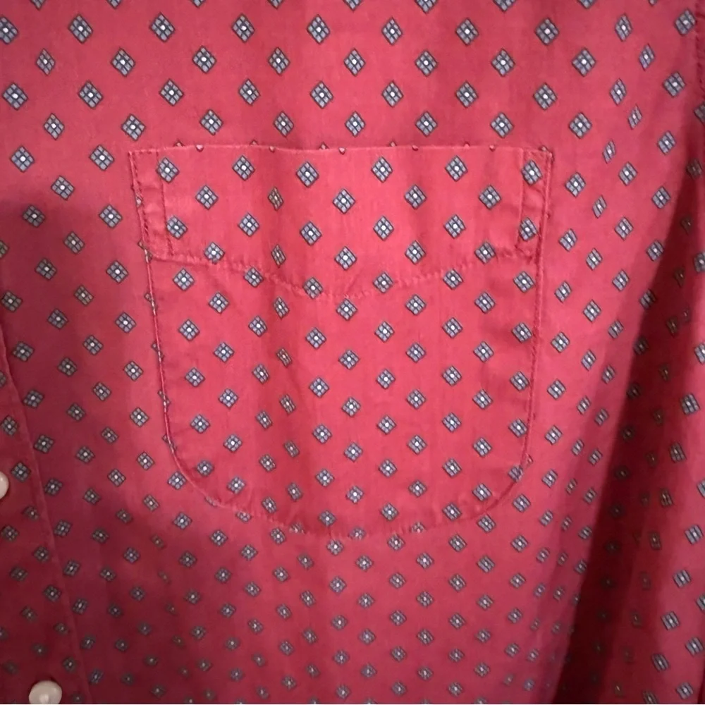 J. Crew Red Casual Button Down Shirt Classic Cotton men’s large‎ tall
